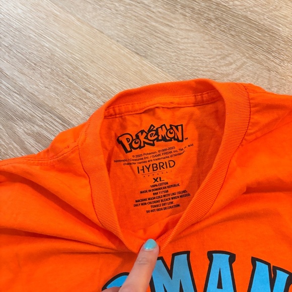 NWOT Orange Pokemon Charmander Graphic T-Shirt - Picture 2 of 5